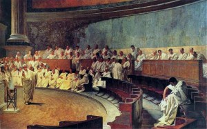 Cicero Denounces Catiline by Cesare Maccari